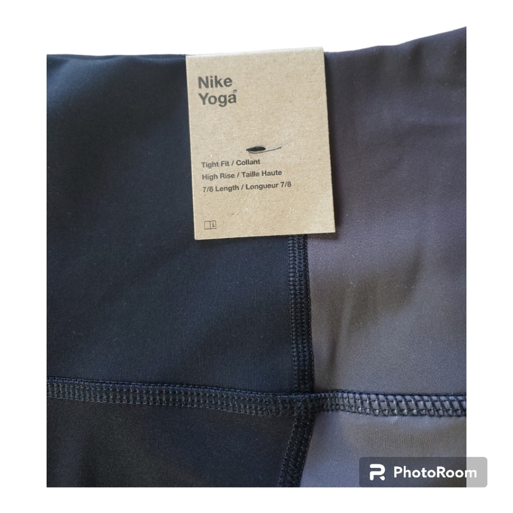 Nike Yoga Dri-FIT high rise 7/8 leggings printed black - Picture 6 of 9